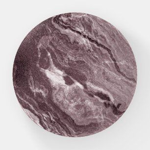 Crystalized Mauve Agate   Dusty Rose Pink Marble Paperweight
