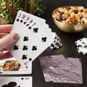 Crystalized Mauve Agate Dusty Rose Pink Marble Poker Cards