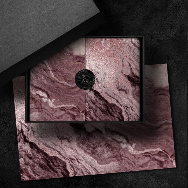 Crystalized Mauve Agate | Dusty Rose Pink Marble Tissue Paper (Creator Uploaded)