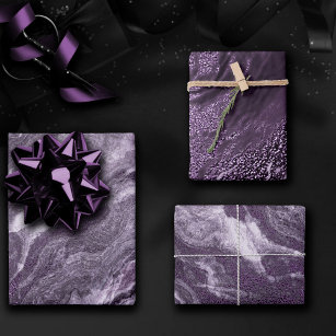 Purple Marble Wrapping Paper – Dyefor