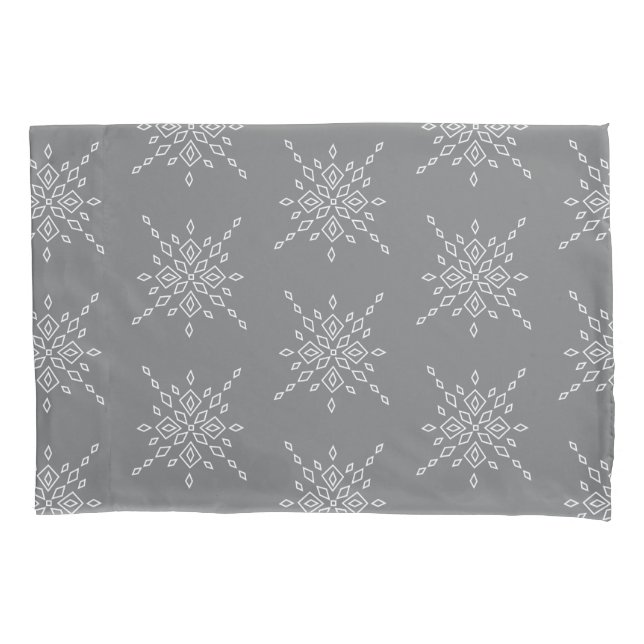 Crystalized Snowflake Pillow Case (Front)