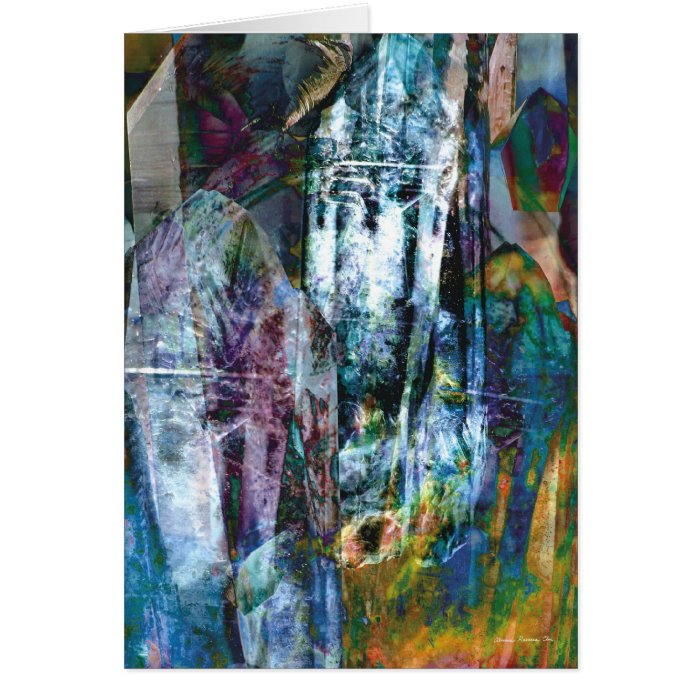 Crystalline Abstract 3 Greeting Cards