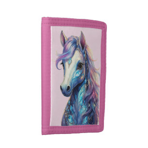 Crystalline Horse  Tri-fold Wallet