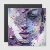 "Crystalline Silence" – A Purple Portrait (Front/Back)