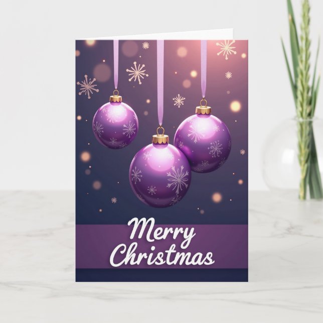 Crystalline Snowflake Card (Front)