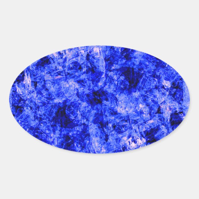 Crystallized by Kenneth Yoncich Oval Sticker (Front)