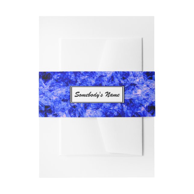Crystallized (Personalized) by Kenneth Yoncich Invitation Belly Band (Front Example)