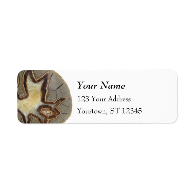 Crystallized Rock Abstract Design Label (Front)