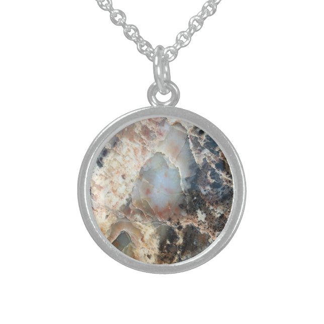 Crystallized Wood Necklace (Front)