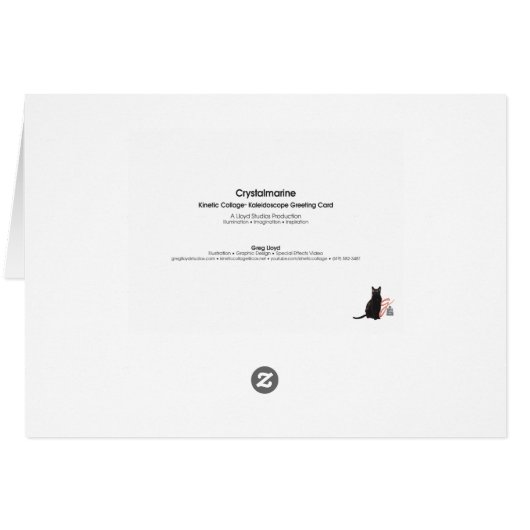 Crystalmarine Kaleidoscope Card (Back Horizontal)