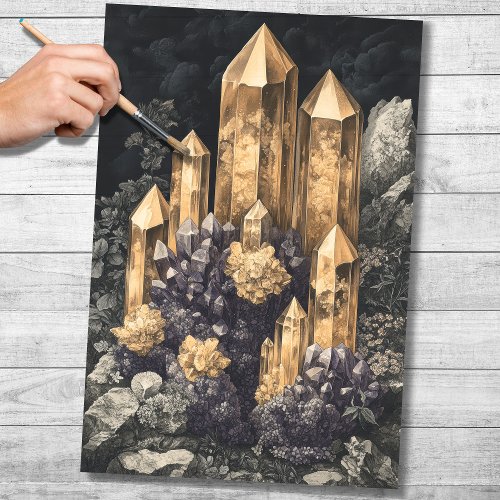 Crystals 1 Decoupage Paper