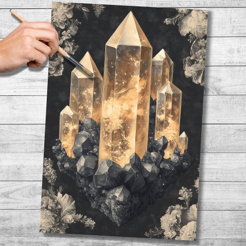 Crystals 3 Decoupage Paper