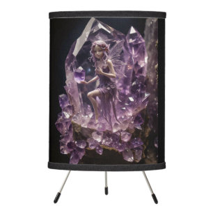 Crystals Amethyst Fairy Desk Lamp