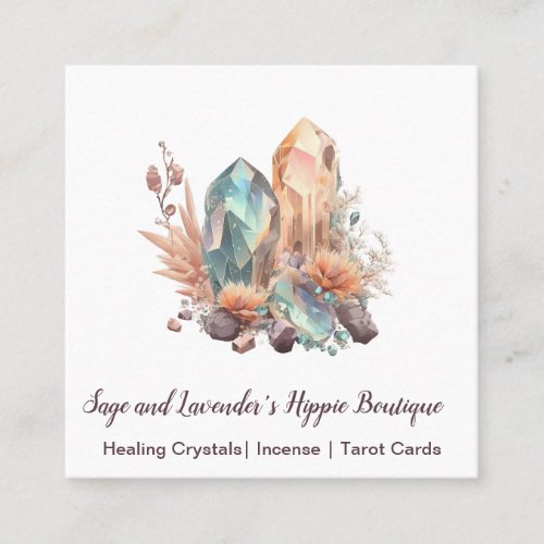 Crystals and Flowers Business Card