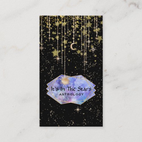  Crystals Cosmos Astrology Stars Moon Luna Business Card