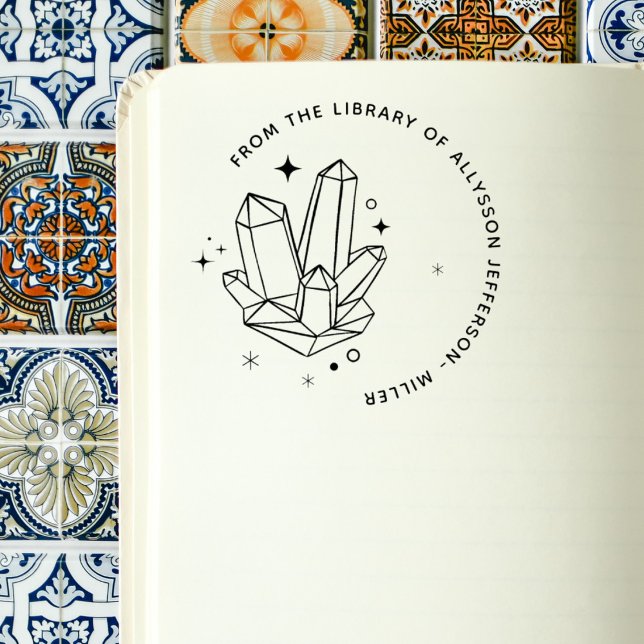 Crystals Elegant Custom Name From The Library Of Rubber Stamp (Creator Uploaded)
