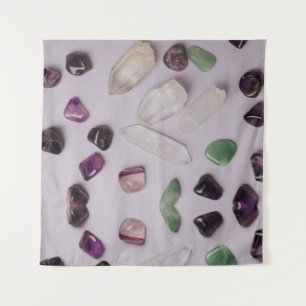 Crystals Gems Yoga Energy Wall Art Tapestry