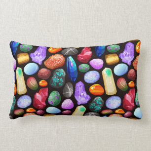 Crystals/Gemstones Lumbar Pillow
