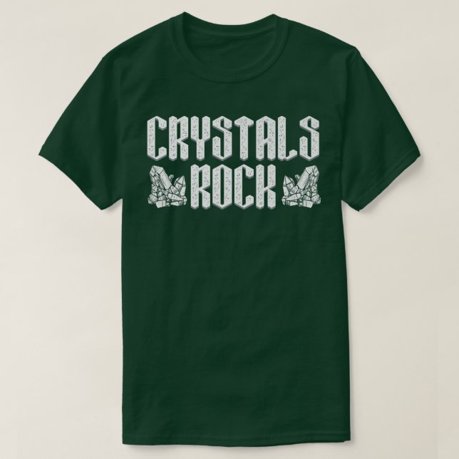 Crystals Harder Than Rock Stone Elements Crystal 4 T-Shirt (Design Front)