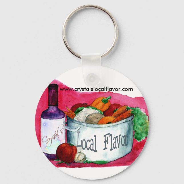 Crystal's  Local Flavor keychain (Front)