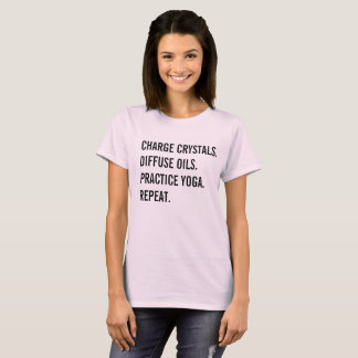 Crystals, Oils, Yoga T-Shirt