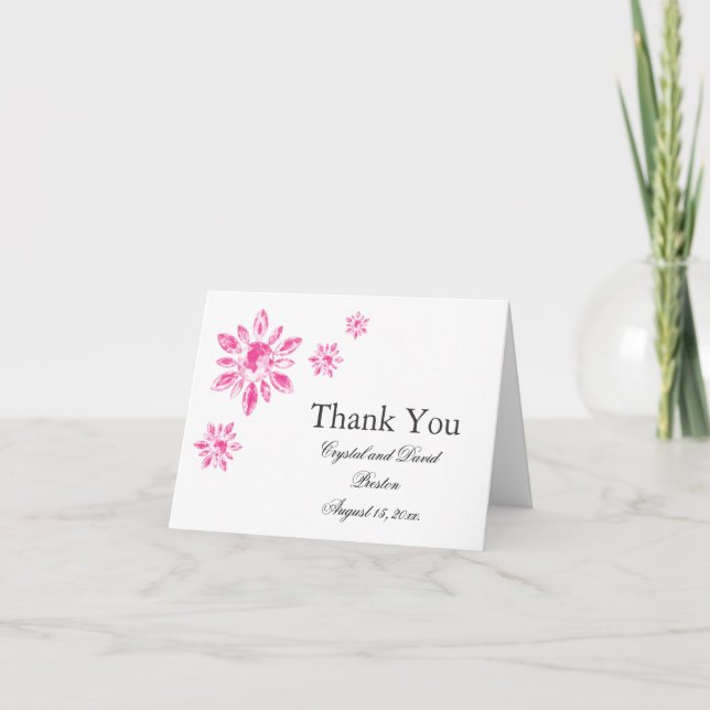 Crystal's Wedding Thank You Card (Front)