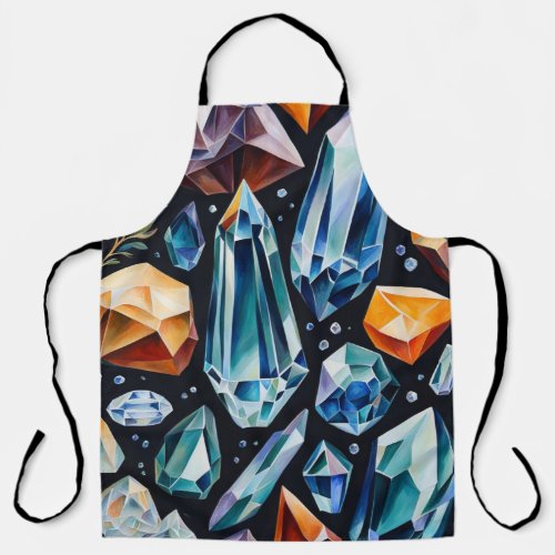 Crystals Witch Aesthetic Kitchen Apron