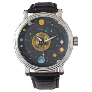 Crytpo - Bitcoin shirt - Moon time AI Watch