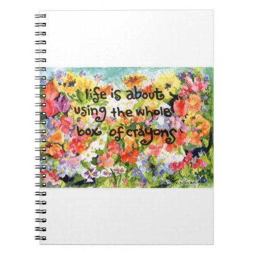 cs 46 watercolor of flowers  life_inspiration notebook