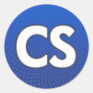 CS Blue Sphere Classic Round Sticker