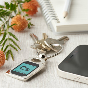 Cs - Castro Street San Francisco Chemistry Symbol Keychain