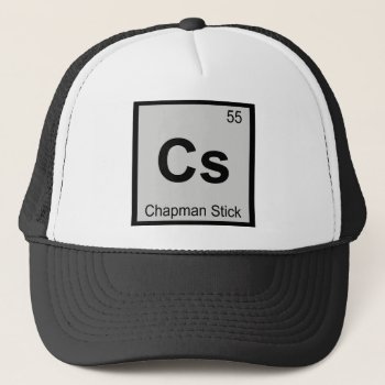 Cs - Chapman Stick Music Chemistry Periodic Table Trucker Hat by itselemental at Zazzle