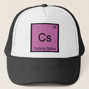 Cs - Comma Splice Chemistry Element Symbol Funny T Trucker Hat