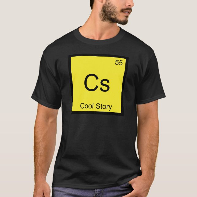 Cs - Cool Story Chemistry Element Symbol Meme Tee (Front)