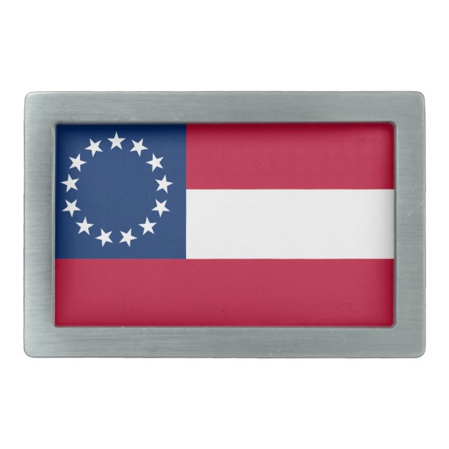 CSA 1st National Flag Belt Buckle (Front)