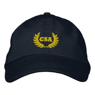 CSA with laurel (Embroidered) Embroidered Baseball Hat