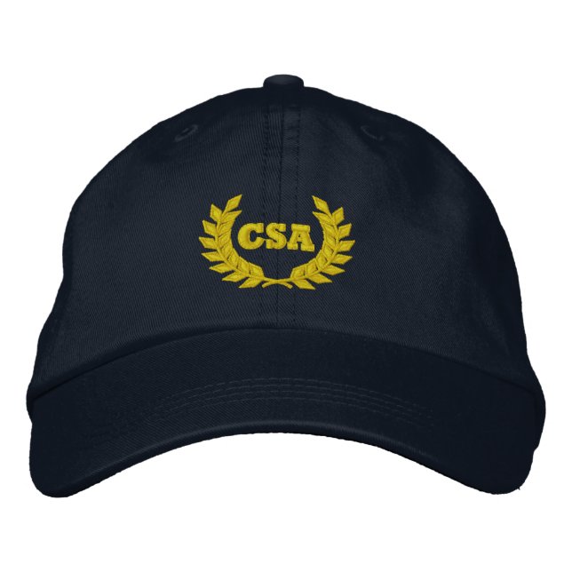 CSA with laurel (Embroidered) Embroidered Baseball Hat (Front)