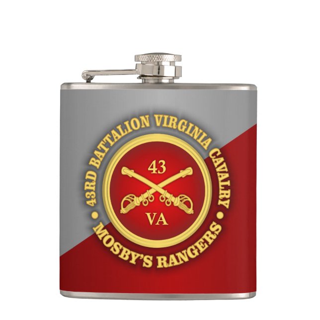 CSC -43rd Battalion Virginia Cavalry (Mosby) Flask (Front)
