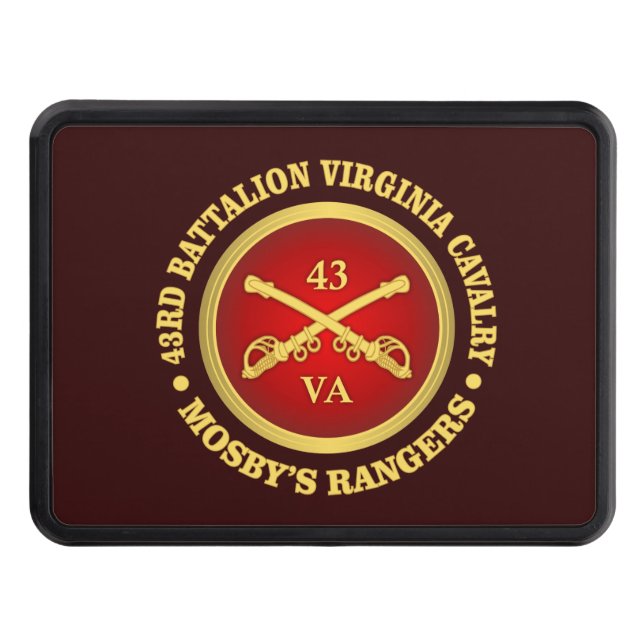 CSC -43rd Battalion Virginia Cavalry (Mosby) Tow Hitch Cover (Front)