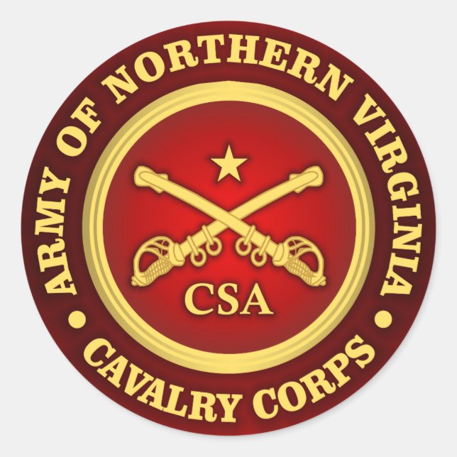CSC -Army of Northern Virginia Cavalry Corps Classic Round Sticker (Front)