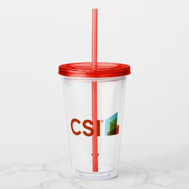 CSI Acrylic Water Bottle Tumbler (Front)