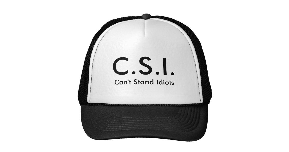 CSI Hat | Zazzle