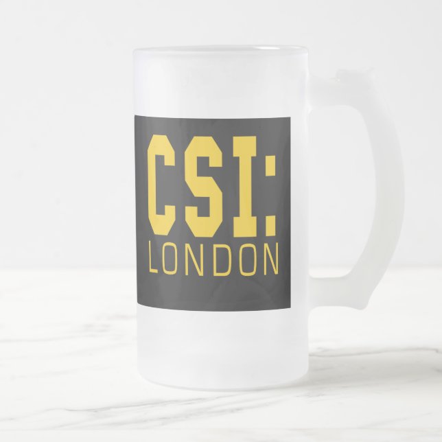 CSI London Products Frosted Glass Beer Mug (Right)