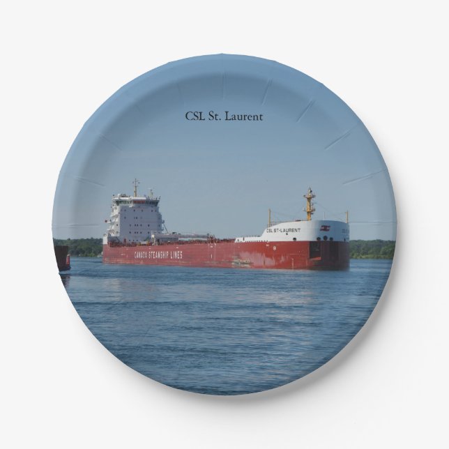 CSL St. Laurent paper plate (Front)