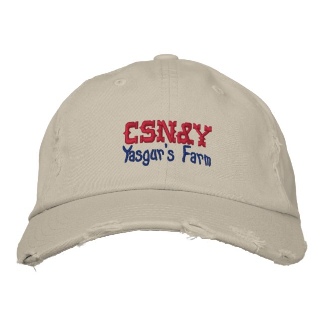 CSN&Y Yasgur's Farm Embroidered Baseball Cap (Front)