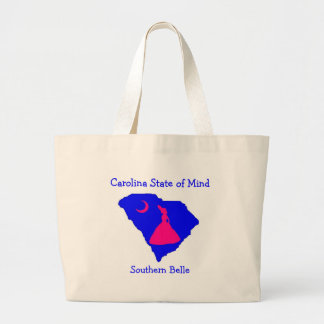 csom southern belle, Carolina Stat... - Customized Large Tote Bag