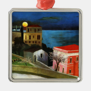 Csontvary - Full Moon in Taormina Metal Ornament