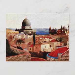 Csontvary - View of the Dead Sea from Temple Squar Postcard