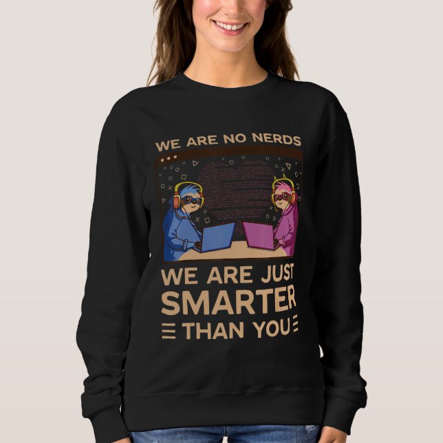 CSS HTML web developer programmer nerd geek couple Sweatshirt (Front)