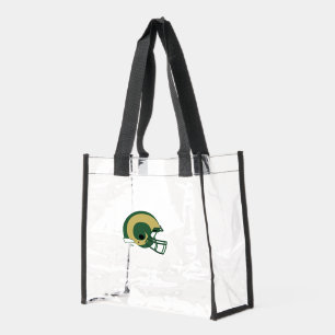 CSU Football Helmet Clear Tote Bag